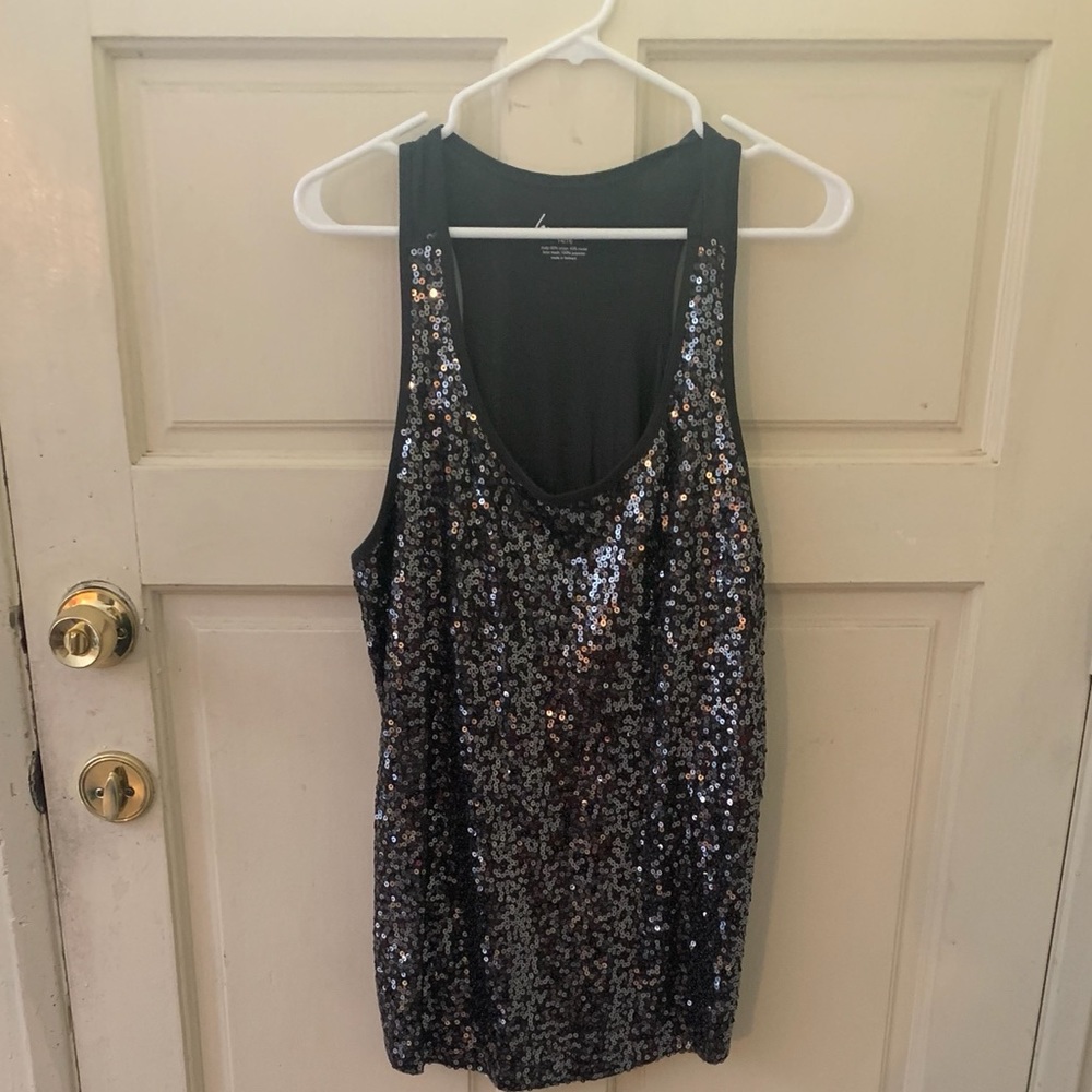 Sequin tank top